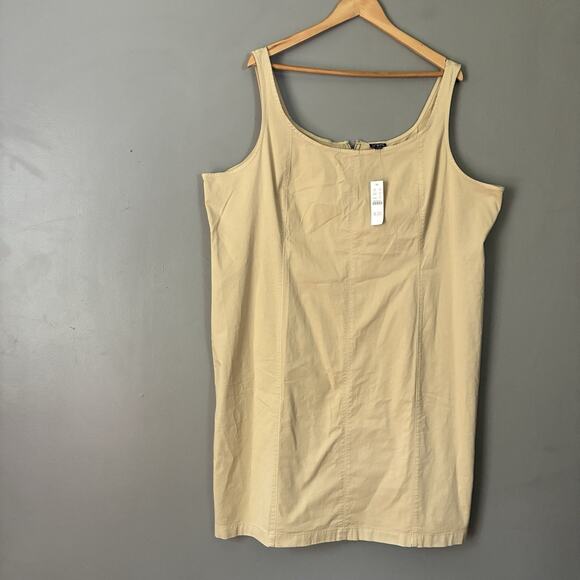 J. Crew Fitted lightweight chino dress Shift Old Money Coastal Preppy Sz 22 3X - Picture 4 of 11